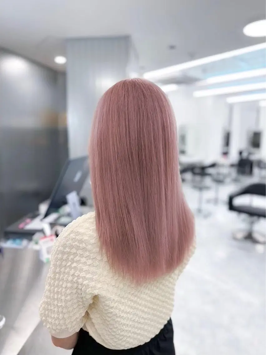 セミロング カラー ♡ハイトーンブリーチ カラーyuuna♡のヘアスタイル