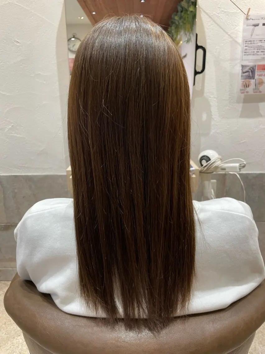ロング 縮毛矯正 unique RINNEのヘアスタイル