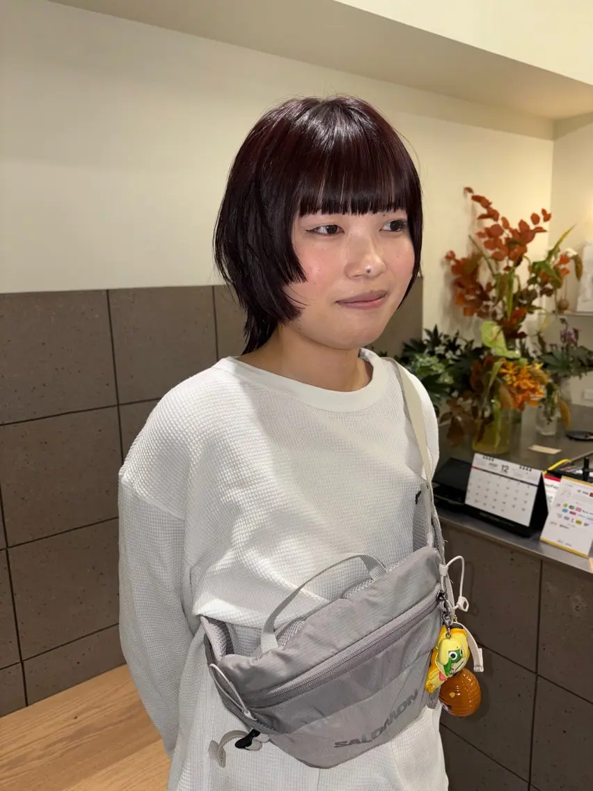 ミディアム カラー カット ヘアカラー トリートメント Natsuki /HUIのヘアスタイル