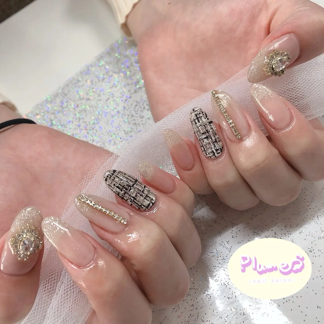 ネイル ハンドネイル plume nail ☆韓国ネイルのネイルデザイン