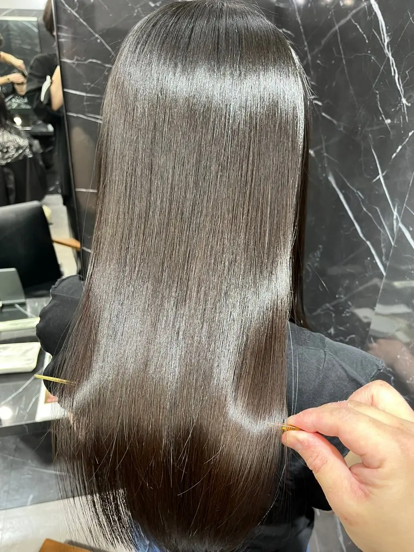 ロング くせ毛 ulu+sia/ 神戸本格派髪質改善のヘアスタイル