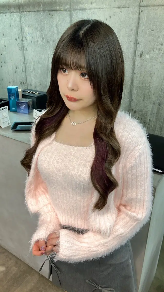 ロング カラー ✨最安値✨エクステ カラー🌼つきな🌼のヘアスタイル