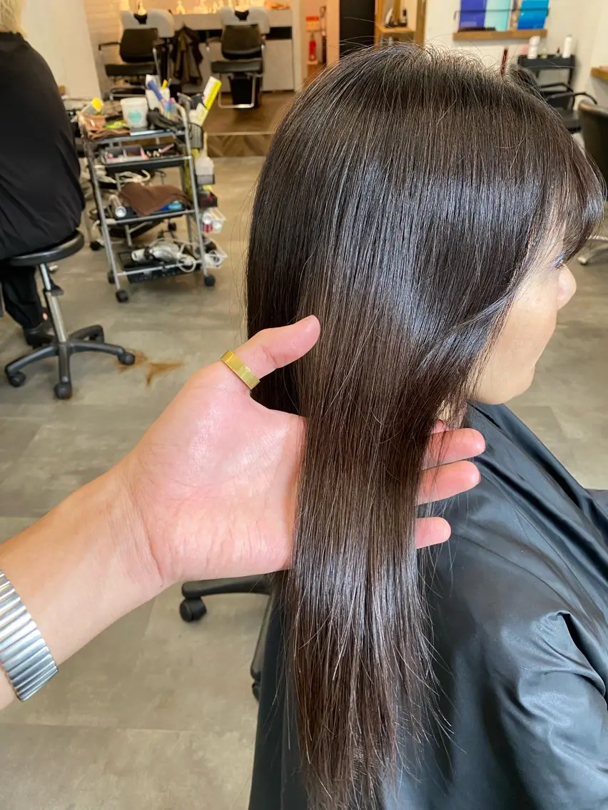 ロング カラー アッシュ アッシュブラウン ブラウンカラー 川井 英郁のヘアスタイル