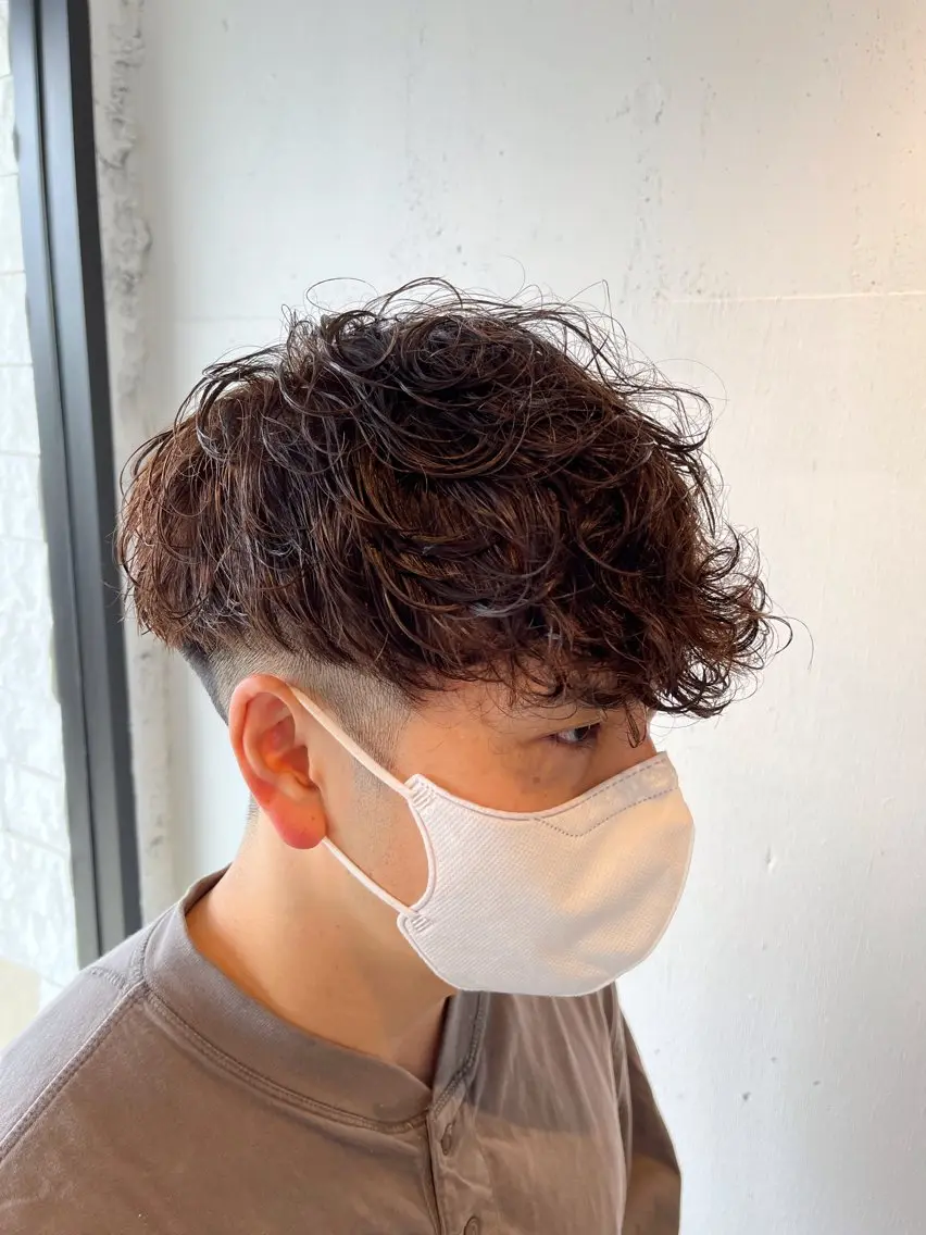 【⚡️人気No.3⚡️】似合わせmen'sカット＋デザインパーマ¥11770(水戸/メンズカット)の写真