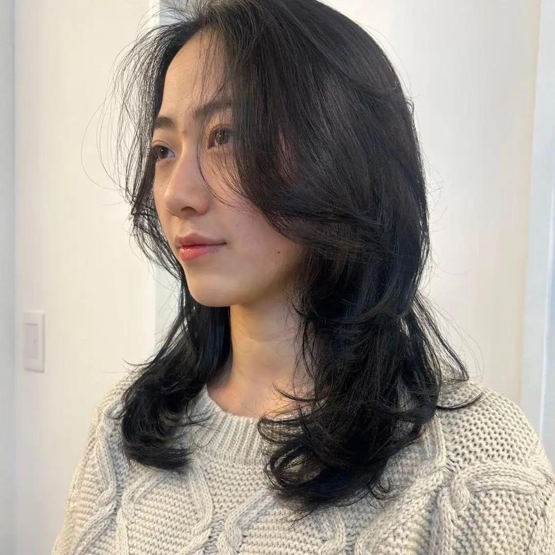セミロング 北島 遥香🫧インナ ー /ベージュカラーのヘアスタイル