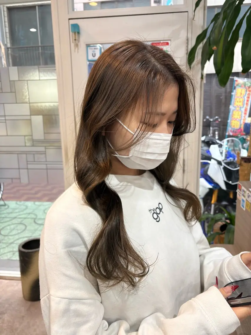 カラー オリーブカラー 髪質改善 カット ヘアカラー トリートメント 艶髪🥣透明感カラー 🫧前田奈津実のヘアスタイル