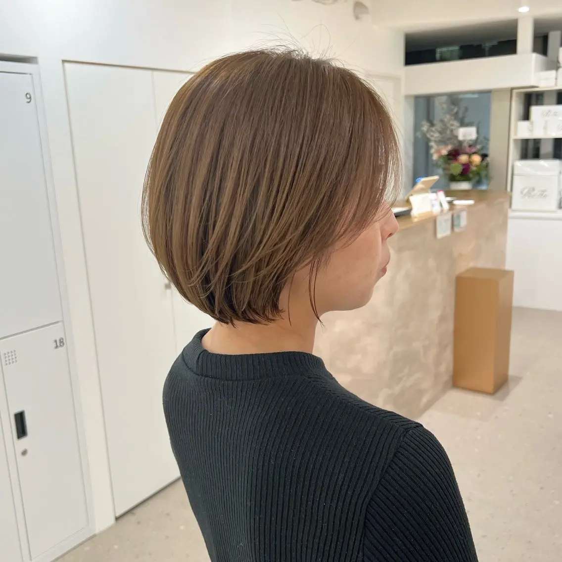 ショート カラー ショートボブ ベージュカラー ボブ ショートヘア カット ヘアカラー パーマ ナチュラルヘア/ 似合わせ/三宅 昌太のヘアスタイル