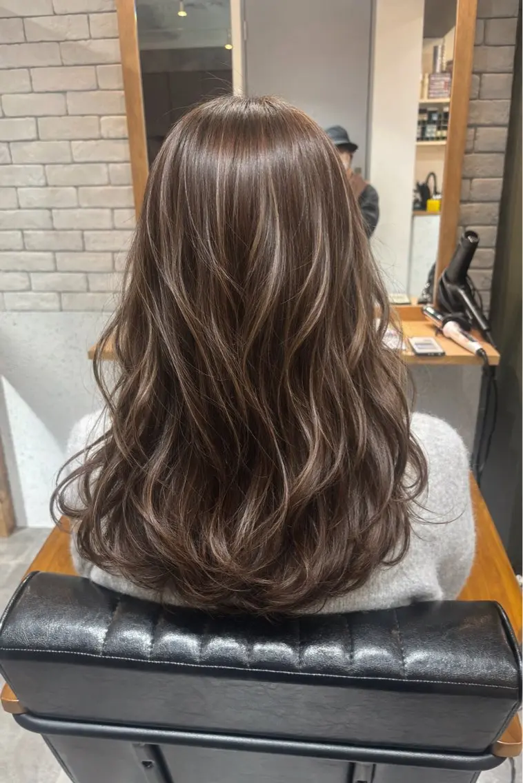 ロング カット ヘアカラー トリートメント 1%【横浜】 髪質改善&ケアカラーのヘアスタイル