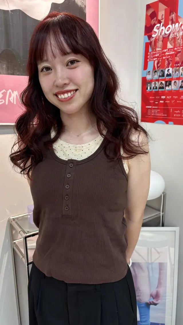 ロング ヘアカラー miteゆい カラーモデル募集のヘアスタイル