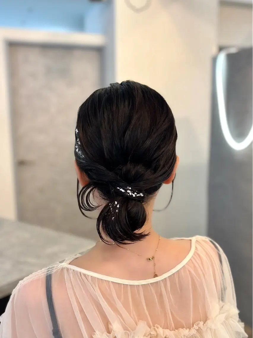 ヘアアレンジ ヘアセット VISAGE ba.sk 金子詩帆のヘアスタイル