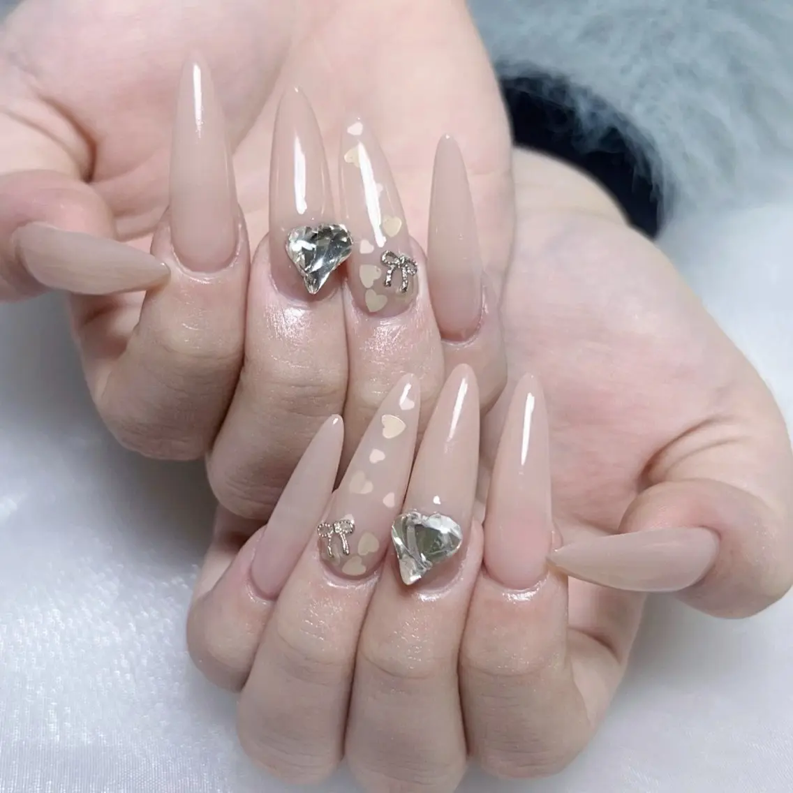 メンズ ネイル メンズ韓国風 アートネイル オーロラネイル ガーリー キラキラネイル ハンドネイル Nail salon 木にいるのネイルデザイン