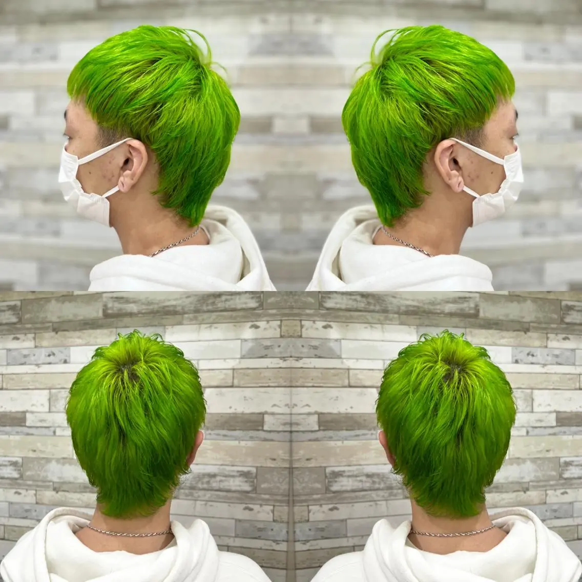ショート カラー メンズ ヘアカラー トリートメント ✨️眉毛、派手髪、 ハイトーンShinの眉毛・アイブロウイメージ
