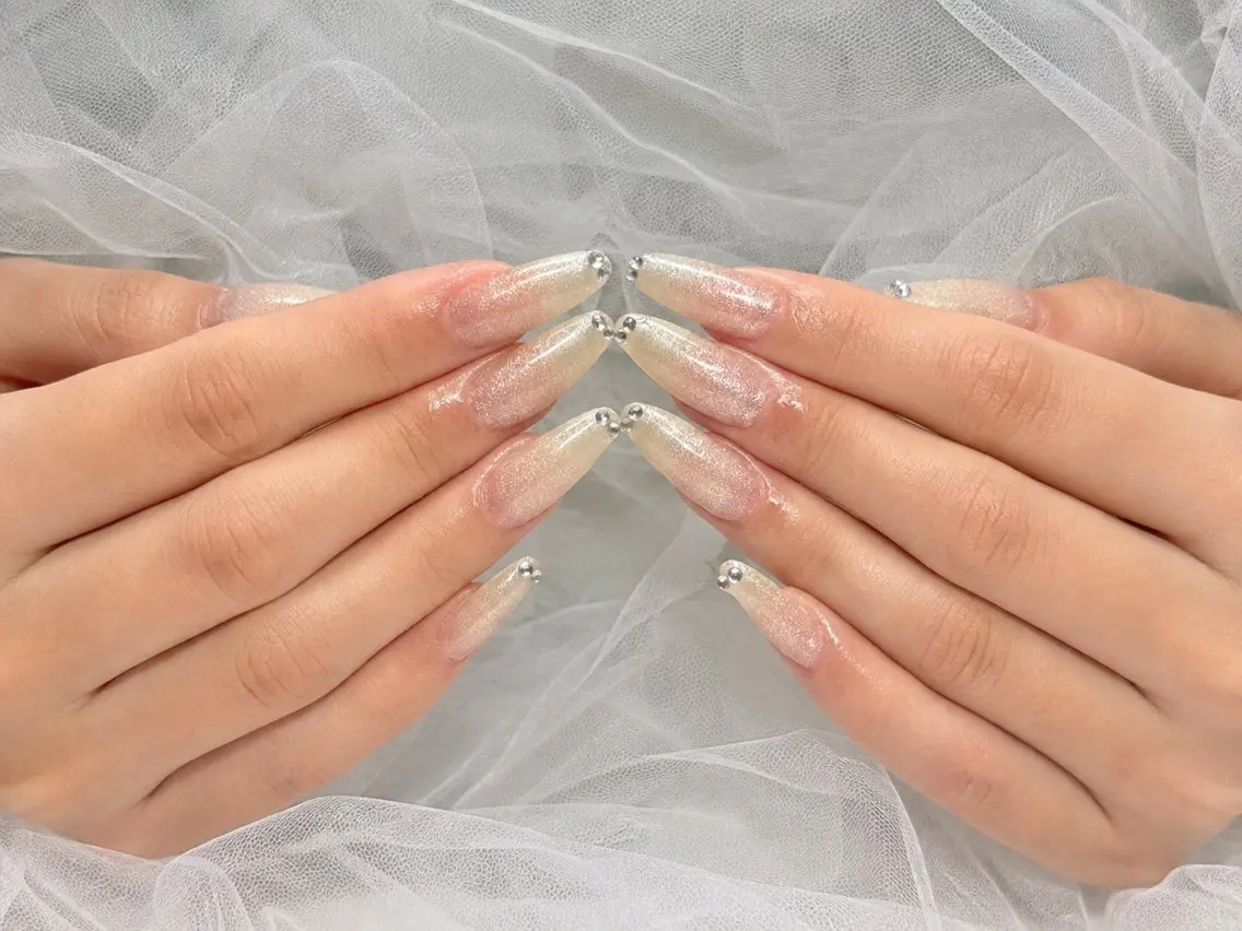 ネイル ジェルネイル マグネットネイル ピンク ストーンネイル Michan Nailのその他イメージ