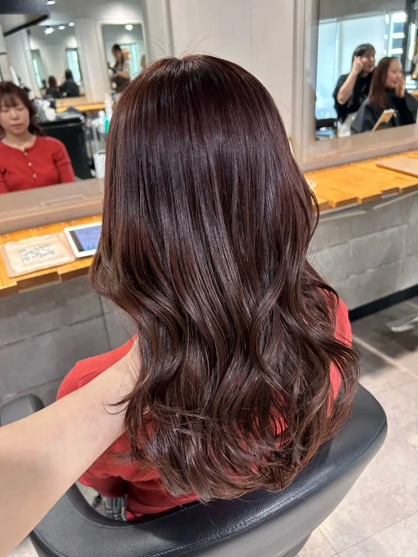 セミロング カット ヘアカラー ヘッドスパ レイヤーStyle 🪽菜々実のヘアスタイル