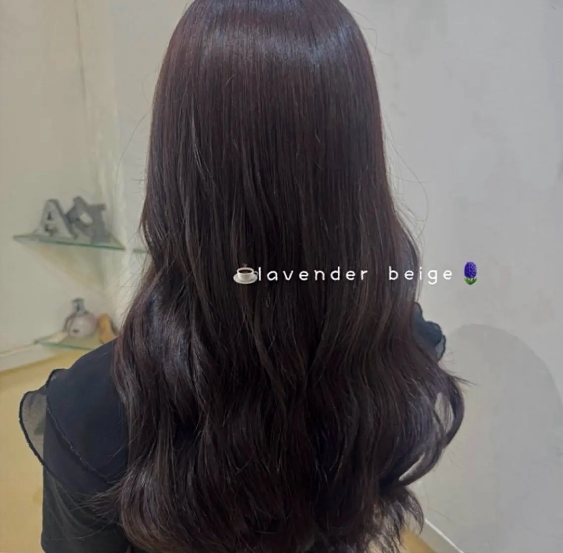 ロング カラー パープルカラー カット Rossoうるま/ ♡仲松ラナのヘアスタイル