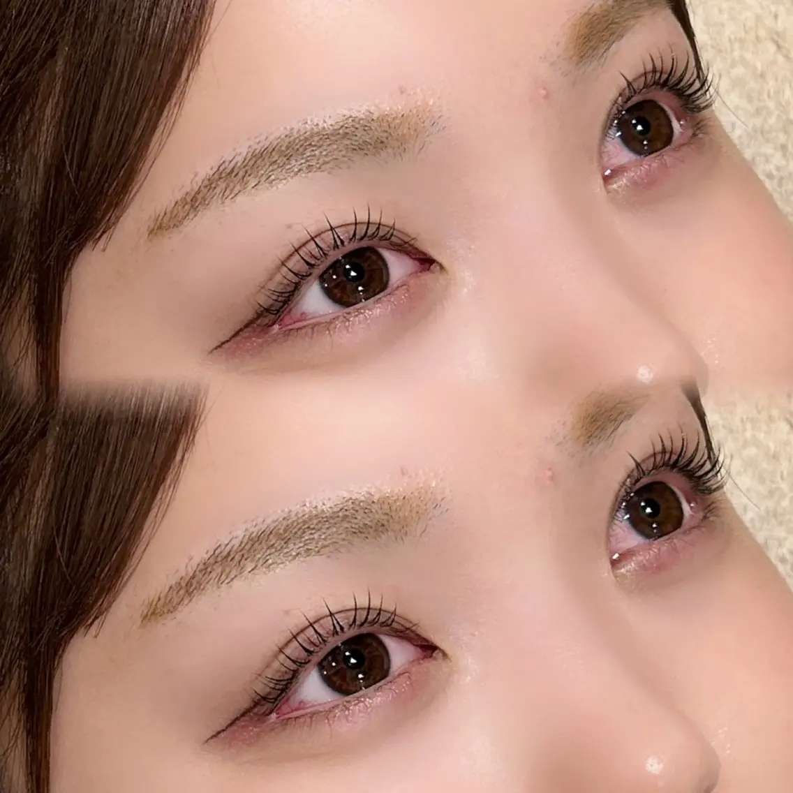 マツエク・マツパ 束感まつ毛 フラットラッシュ ナチュラル パリジェンヌラッシュリフト まつげパーマ sakura🎀 /プラチナムドールのマツエク・マツパデザイン