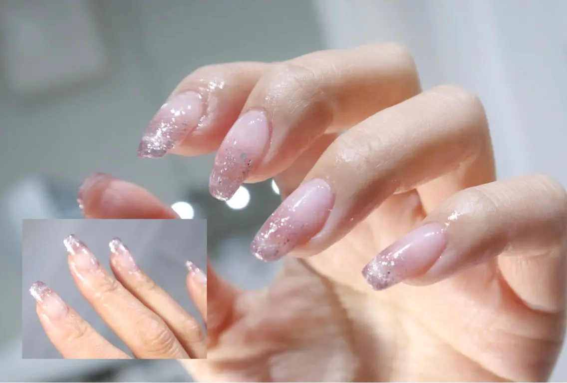 ネイル フレンチネイル ロングネイル マグネットネイル マグネットフレンチ kenn shuuseiのネイルデザイン