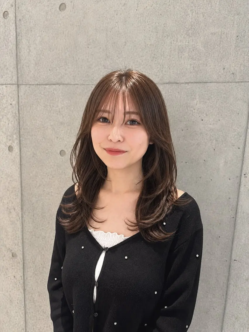 ロング カット 南 菜花のヘアスタイル