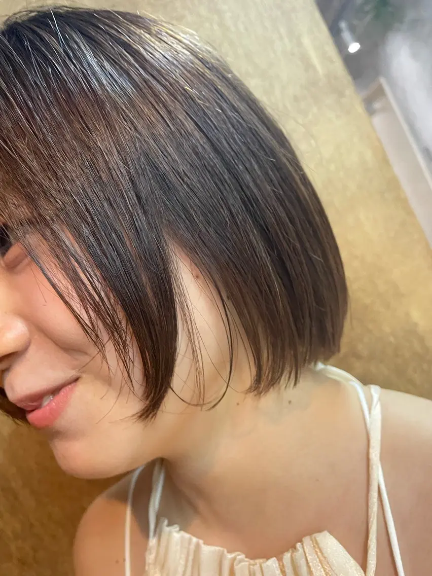 ショート カラー カット ヘッドスパ 【透明感ツヤカラー】 三浦寛之のヘアスタイル