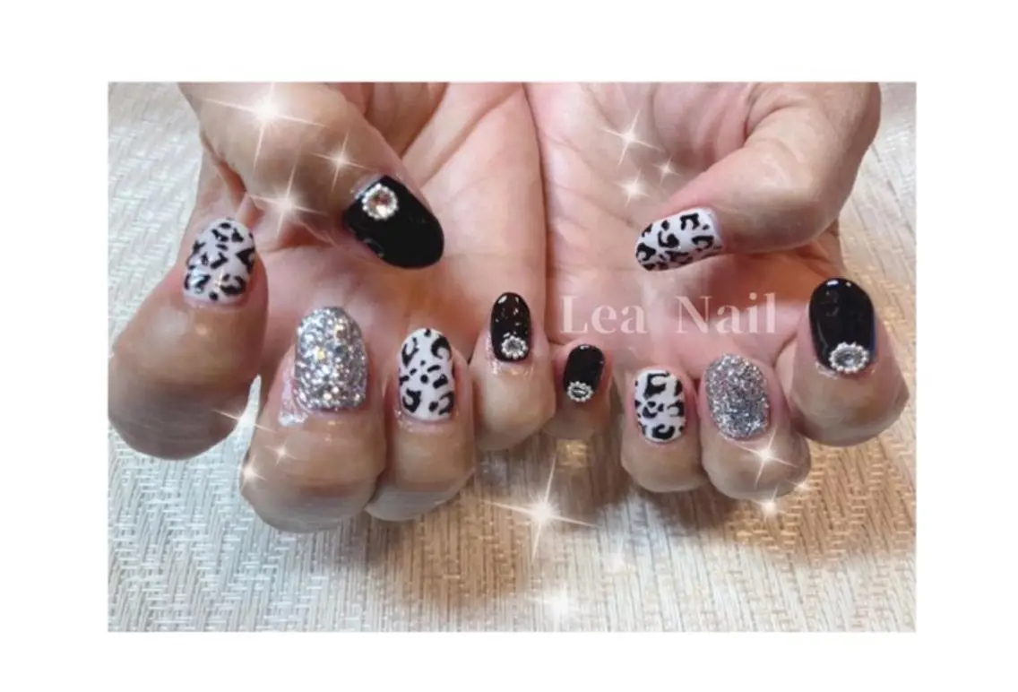 ネイル アニマル柄 ハンドネイル Lea Nailのネイルデザイン