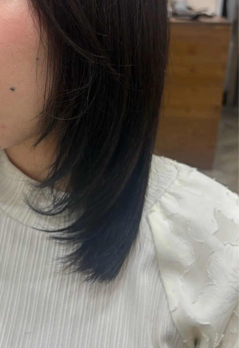 ミディアム 顔周りカット レイヤーカット カット ヘアカラー トリートメント 大阪梅田/ CHISAKI🎀のヘアスタイル