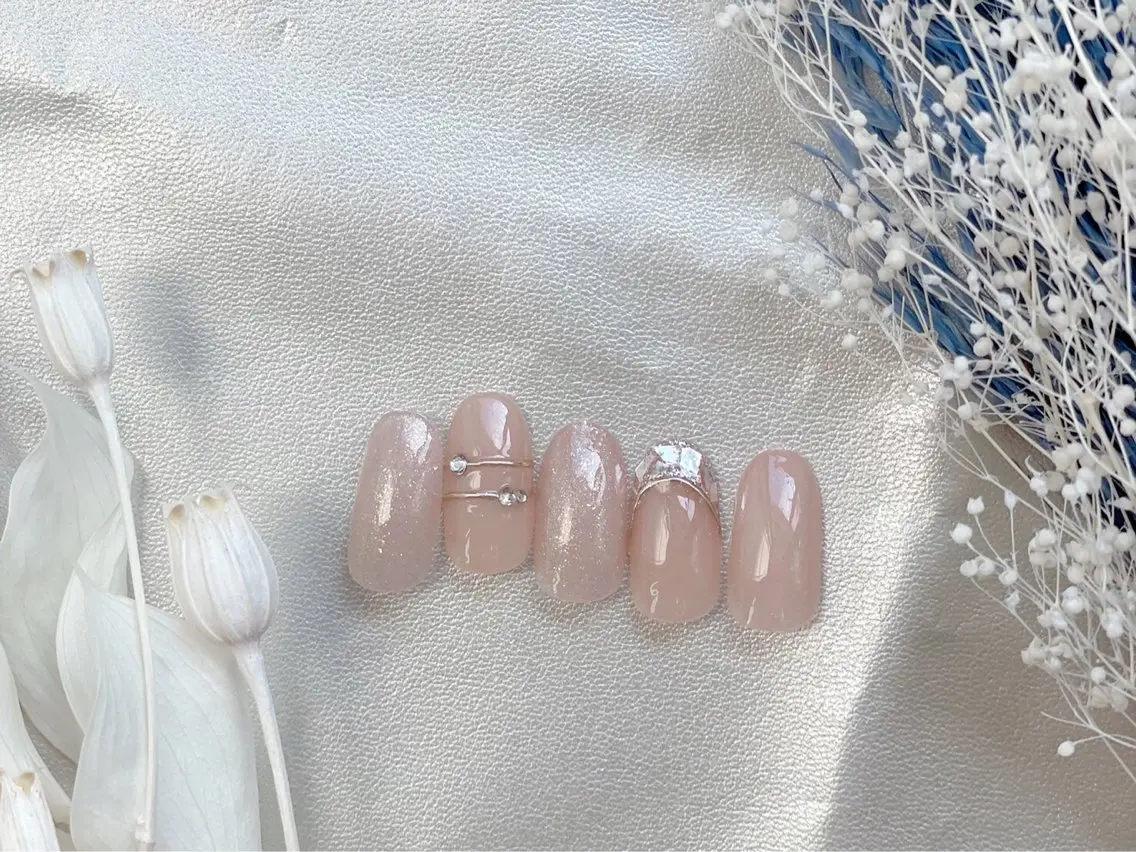 ネイル オーロラネイル フットネイル フレンチネイル ジェルネイル 韓国ネイル ハンドネイル kiki nail &brow二子玉川のネイルデザイン