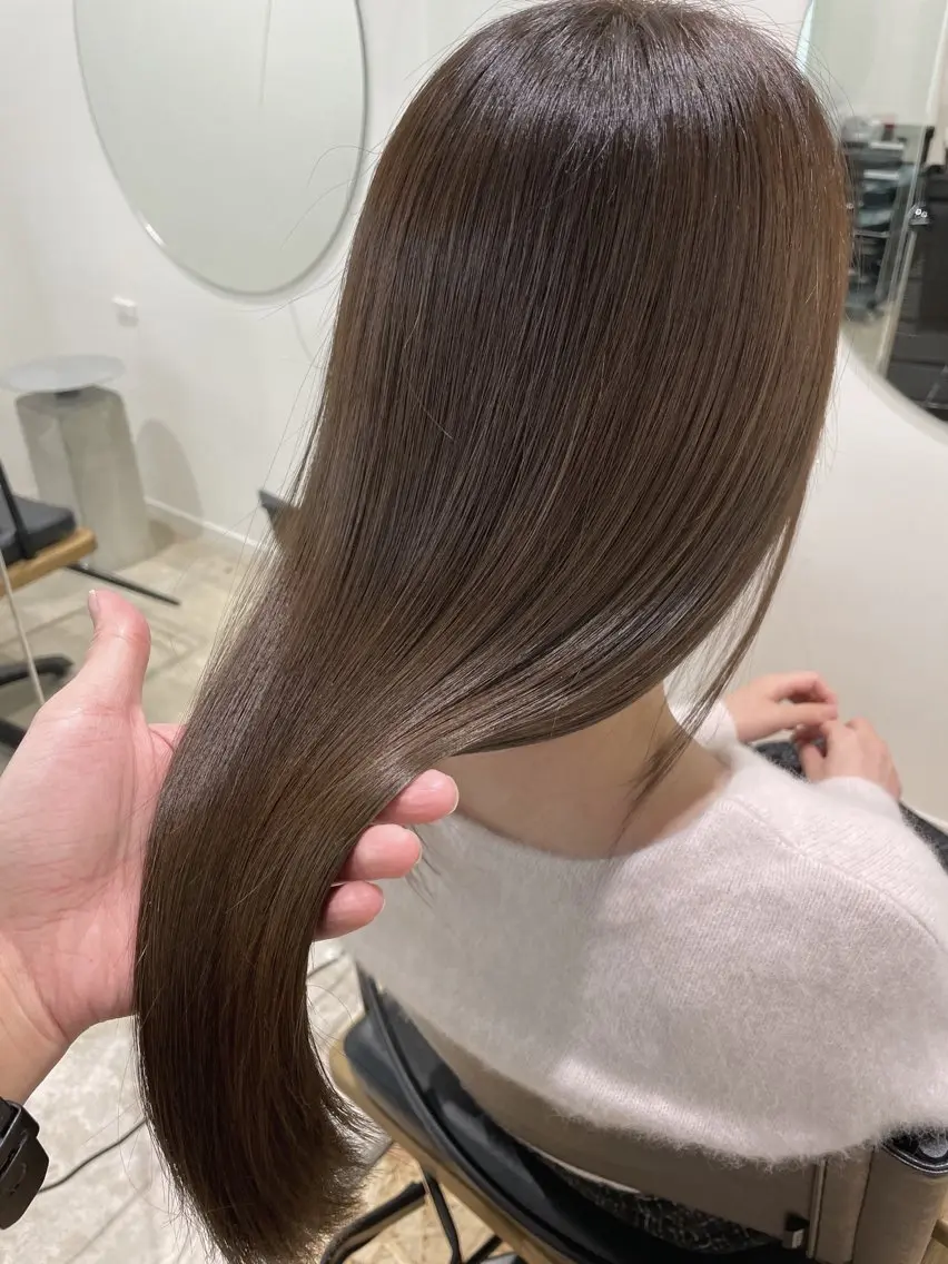 セミロング 髪質改善 トリートメント 髪質改善とカラー特化 ✨Hito.nowaのヘアスタイル