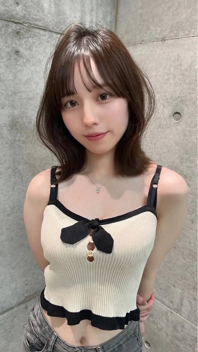 ミディアム けいし🐬ボブ 美髪縮毛矯正のヘアスタイル