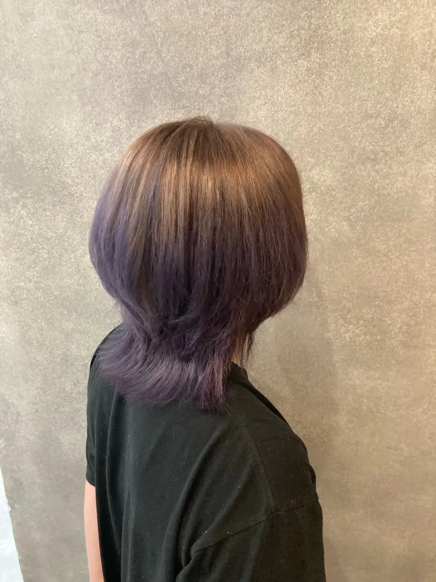 カラー メンズ メンズウルフカット グラデーションカラー ウルフカット 樋口 江理香のヘアスタイル