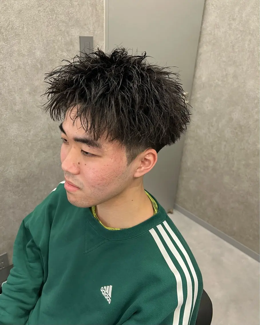 ショート パーマ メンズ カット パーマ スパイキーの鬼 ヒロムのヘアスタイル