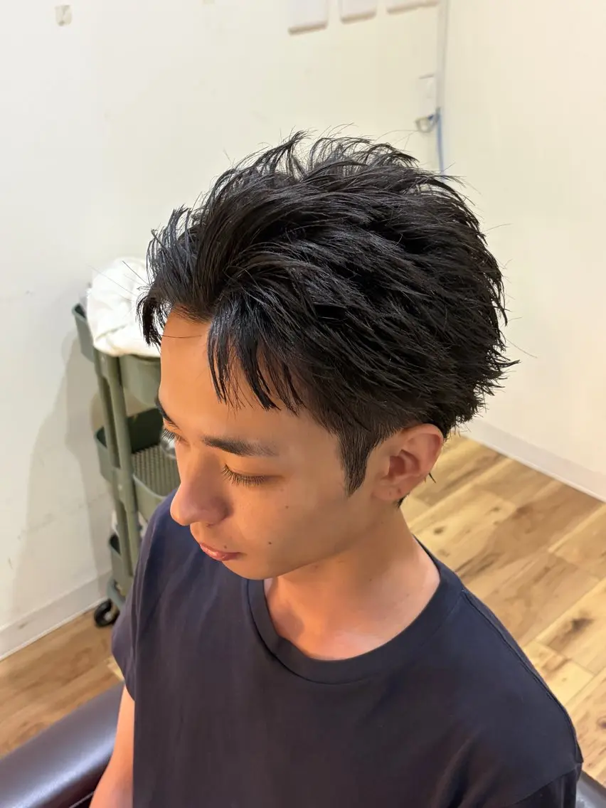 ショート メンズ カット 宅原 陸翔のヘアスタイル