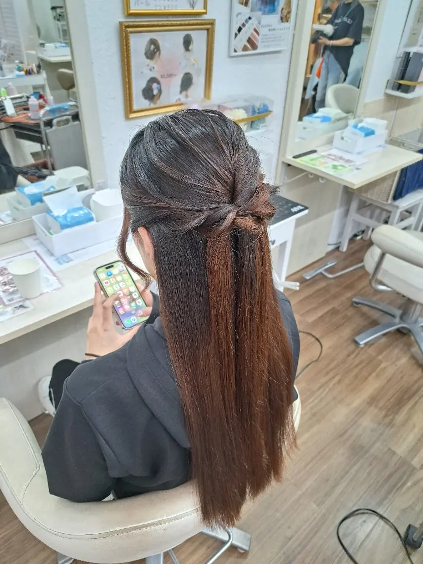 ロング ヘアアレンジ ヘアセット GLOSS心斎橋🌹 はるなのヘアスタイル