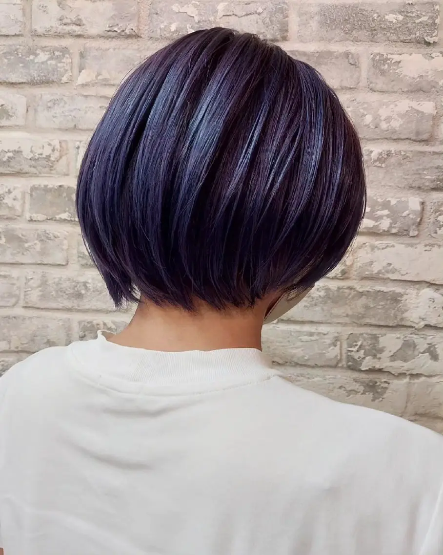 ショート カラー ブルーカラー ブルーバイオレット バイオレットカラー ヘアカラー トリートメント ブリーチ・ハイトーン 特化🎉内山のヘアスタイル