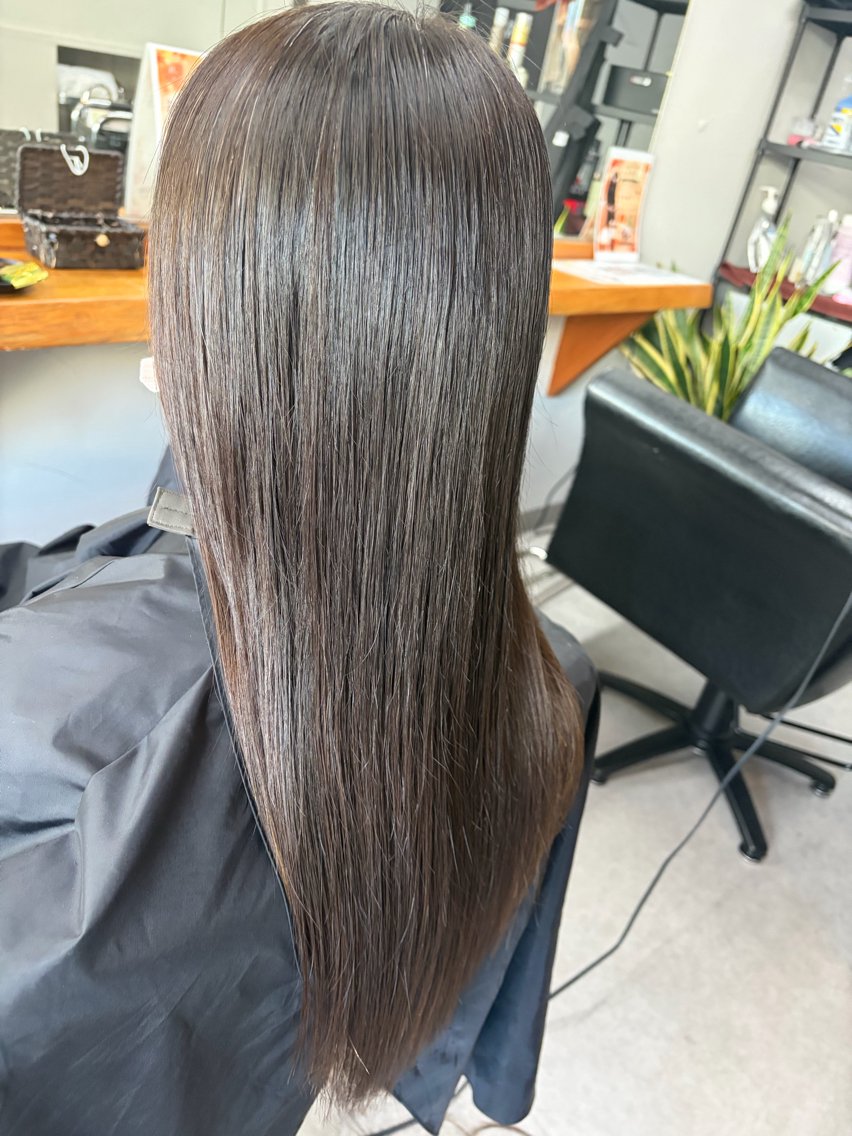ロング 縮毛矯正 森 まりのヘアスタイル