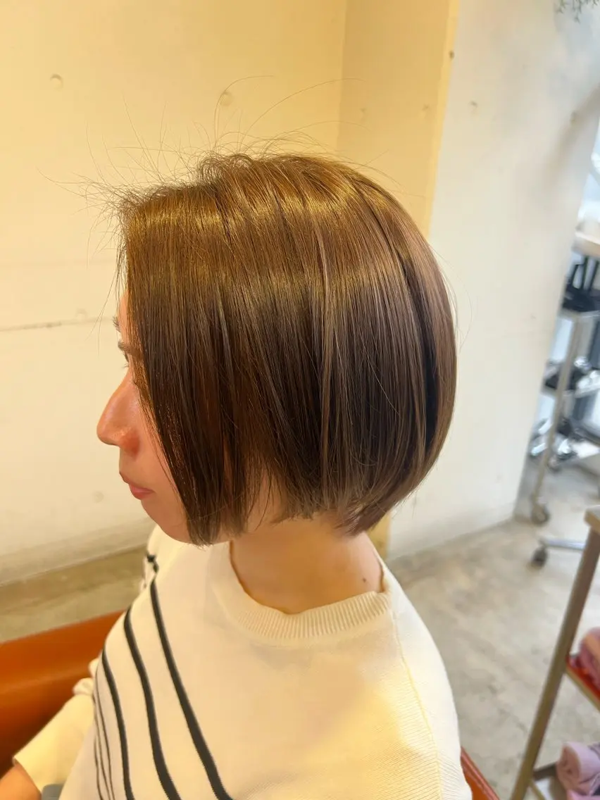 カラー 透明感カラー ヘアカラー トリートメント linna / 高槻 /透明感カラーのヘアスタイル