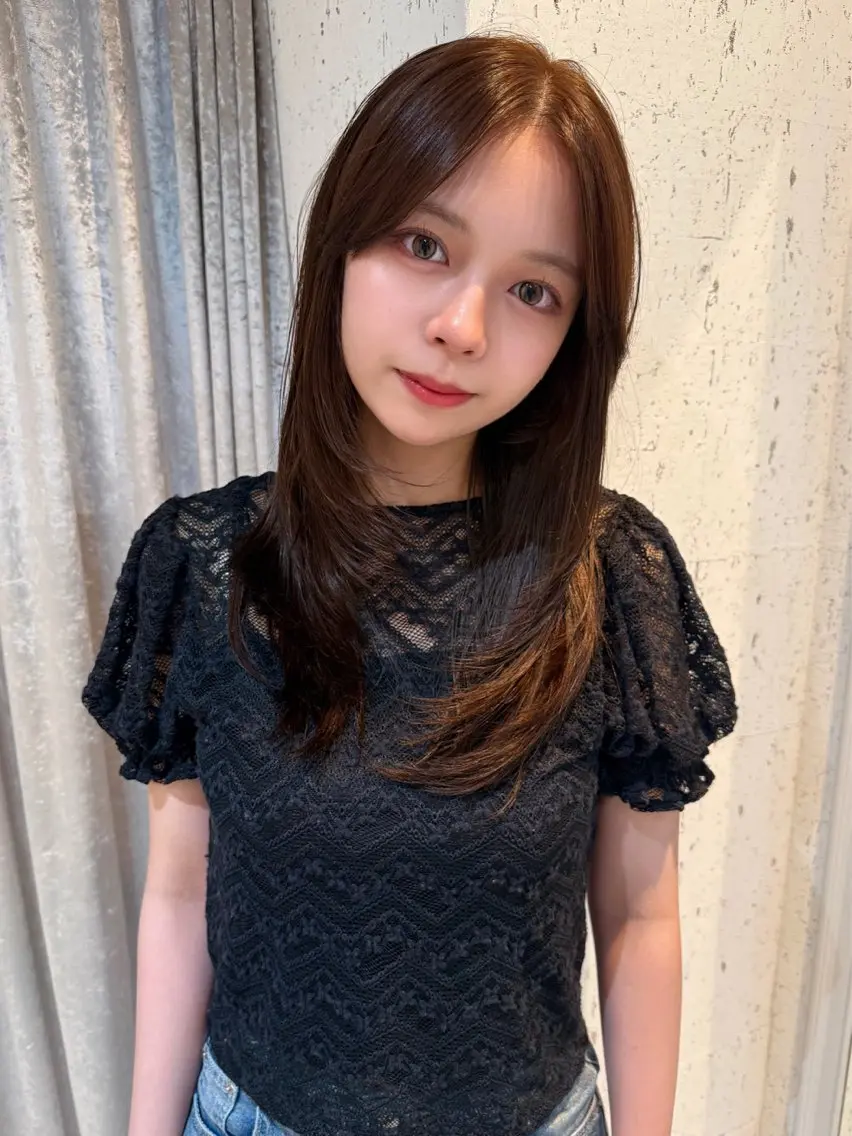ミディアム カラー 似合わせカット カット ヘアカラー トリートメント mai / linoah˚✧のヘアスタイル