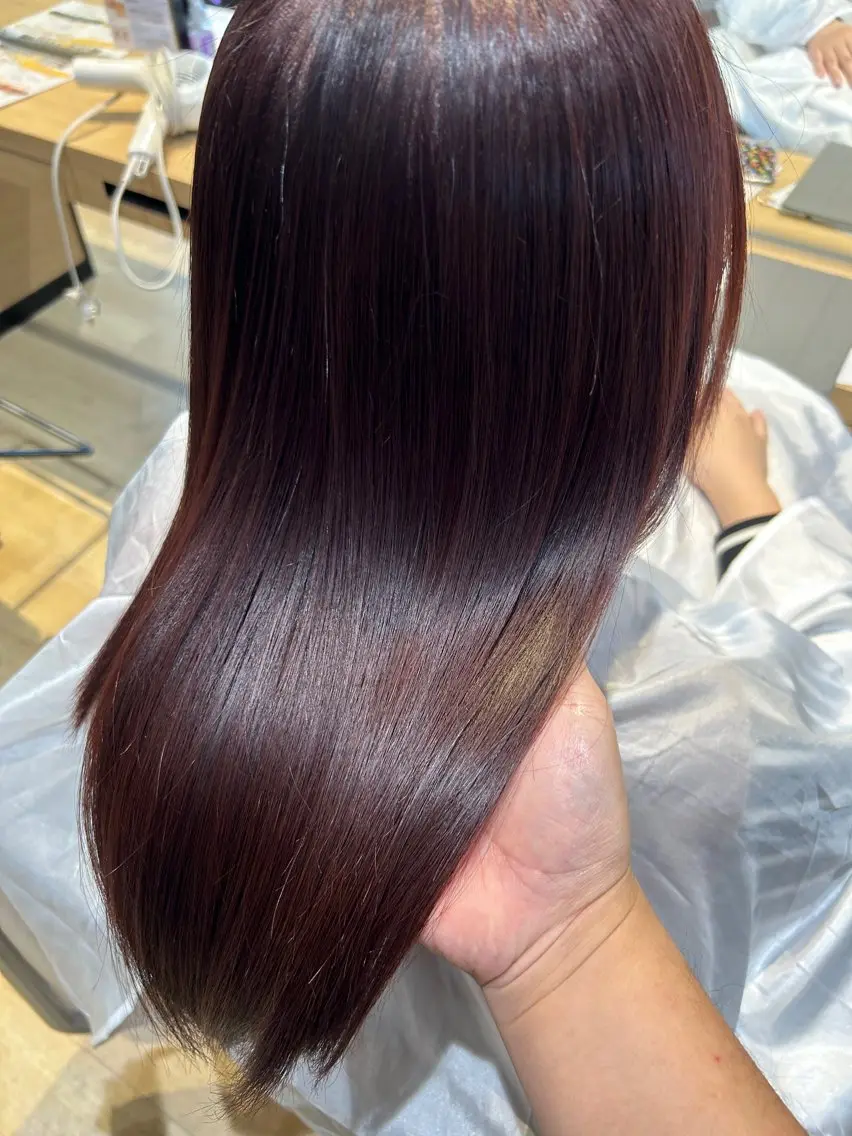 セミロング カラー カット トリートメント 美髪形成!色素改善! 秋田 和輝のヘアスタイル