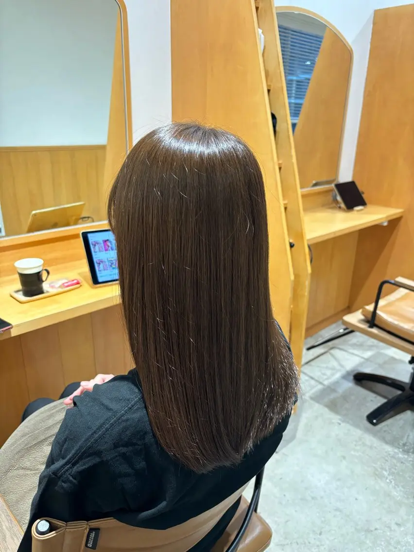 セミロング カット ヘアカラー トリートメント 【Amphi Tokyo】宮原のヘアスタイル