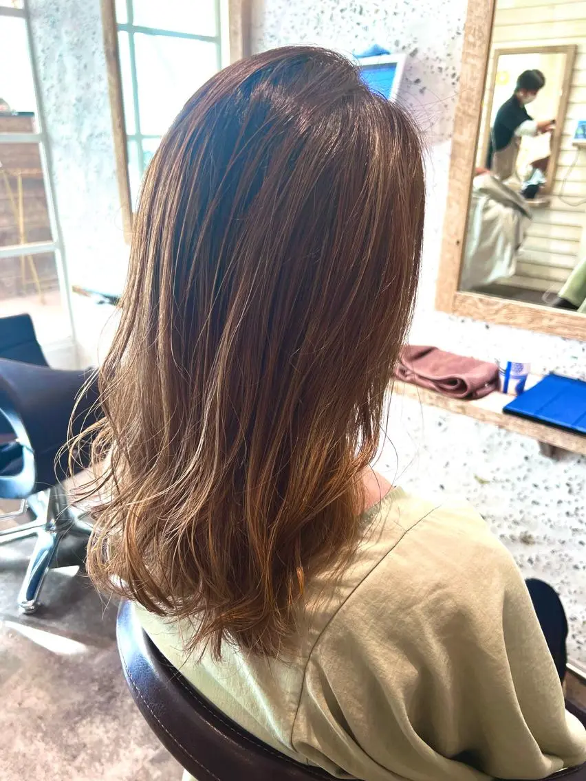⭐️ミニモ限定⭐️カット+透明感カラー+トリートメントの写真