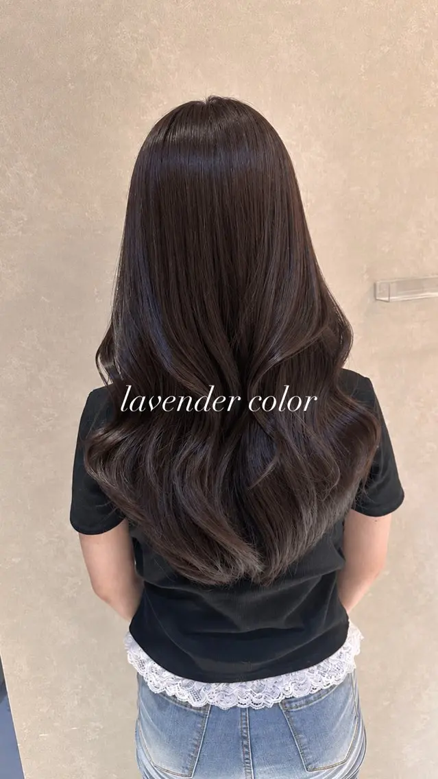 ミディアム 髪質改善 ヘアカラー トリートメント 心斎橋/艶髪カラー /レイヤーカットのヘアスタイル
