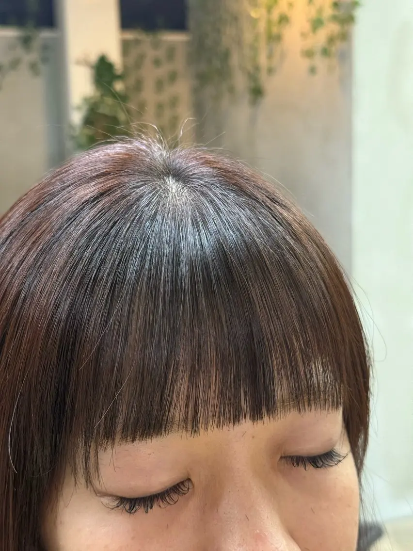 ミディアム パーマ 縮毛矯正 Blast Erikaのヘアスタイル