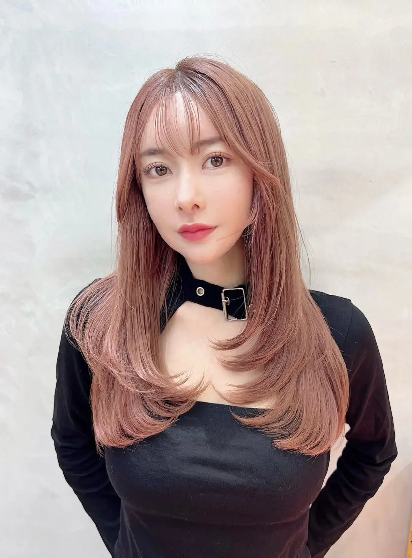 ロング カラー カット ヘアカラー トリートメント レイヤーカット /透明感カラー西田のヘアスタイル