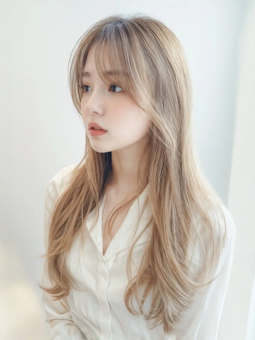 ロング カット ヘアカラー トリートメント Re.Rize加古川 for ladiesのヘアスタイル