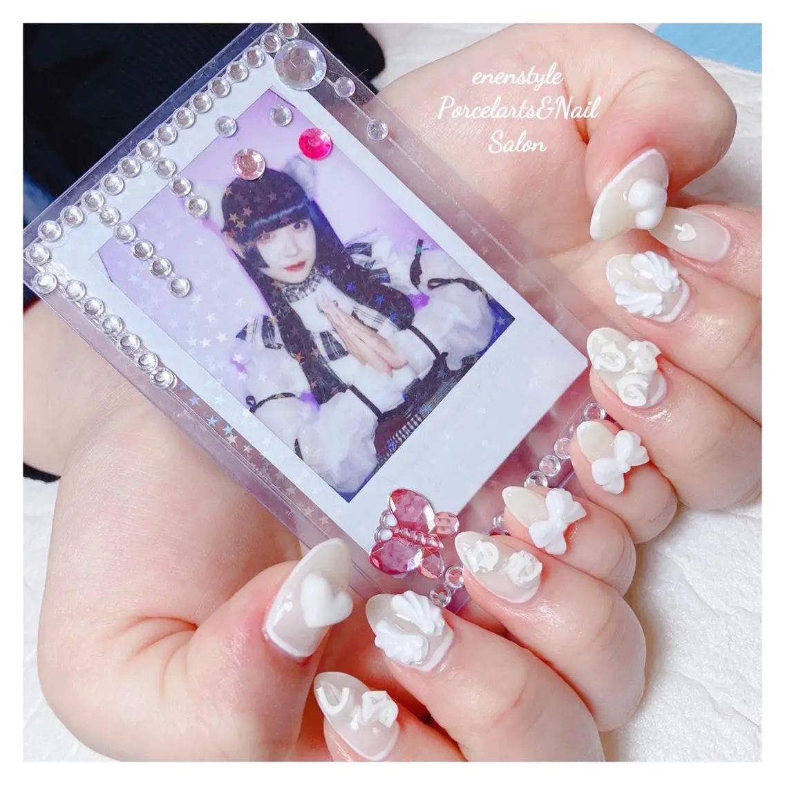 ミディアム ネイル 🐾enen style 🐾のネイルデザイン