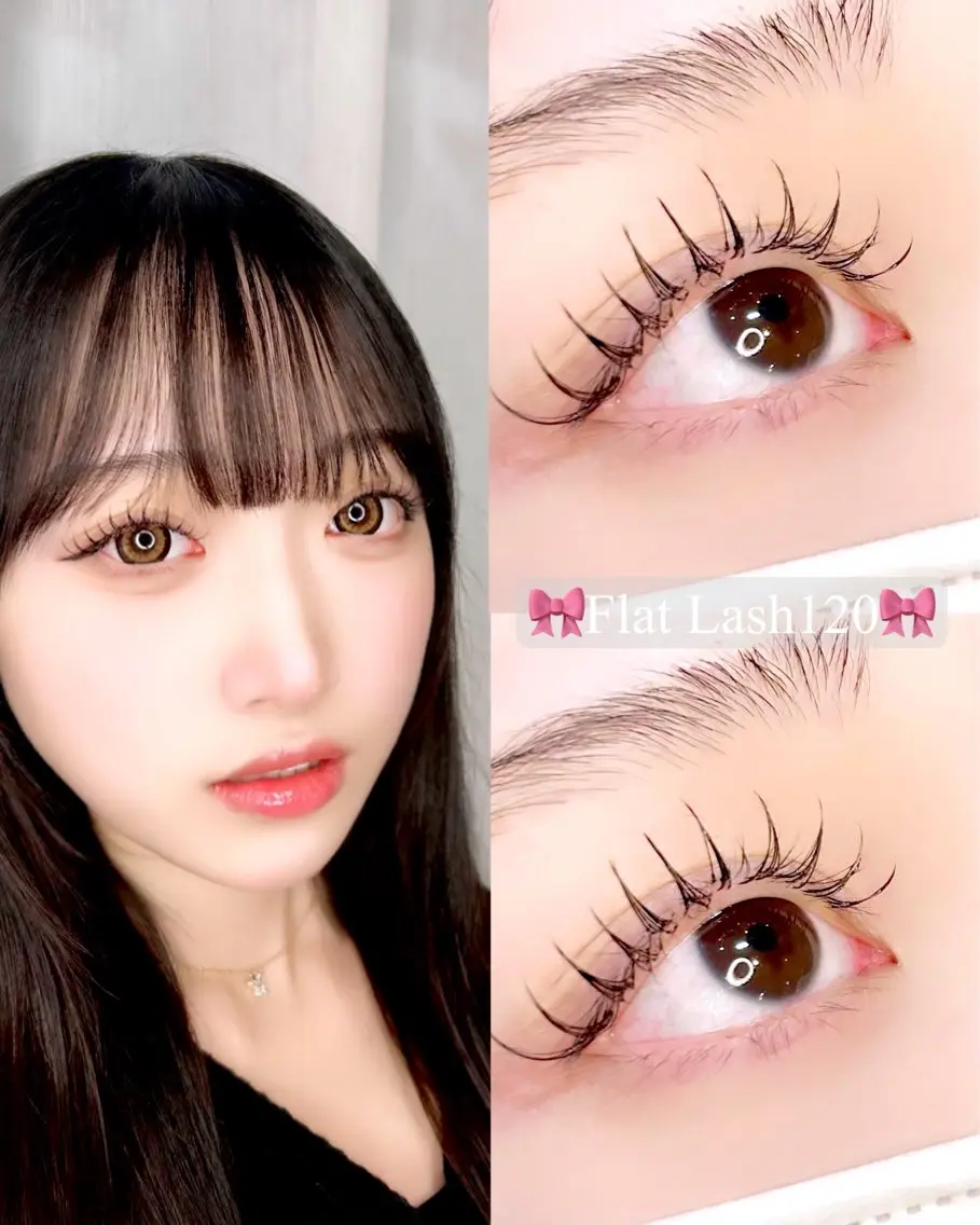 💛当日限定💛《マツエク》フラットラッシュ120本(サロン専用コーティング付)|本数下まつげ増加◎LED変更可◎の写真