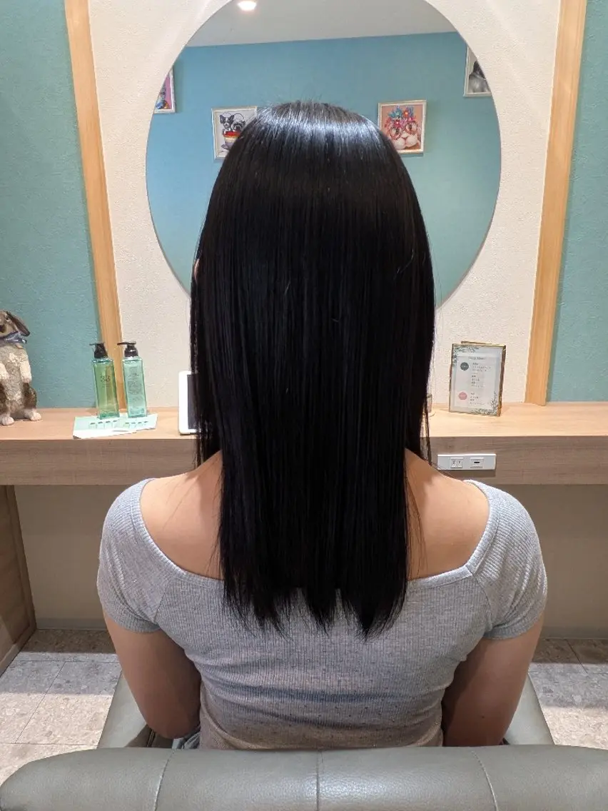 ロング 縮毛矯正 モデル募集中🌴🌞 Rinka🌞🌴のヘアスタイル