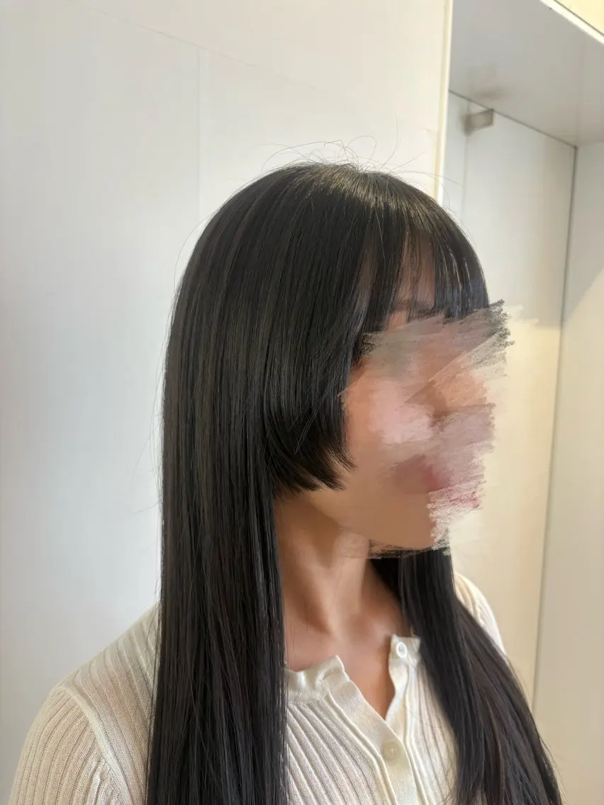 ロング 顔まわりレイヤー 顔周りカット 姫カット レイヤーカット カット 棚橋 光海のヘアスタイル