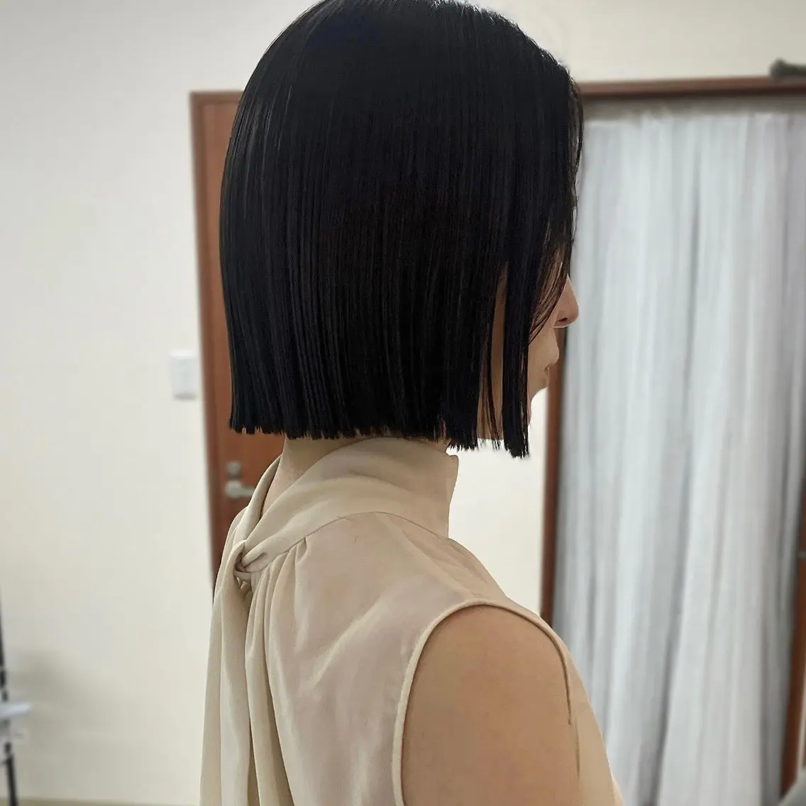 ショート ボブ カット トリートメント ボブ/透明感カラー /坂口恵梨子のヘアスタイル
