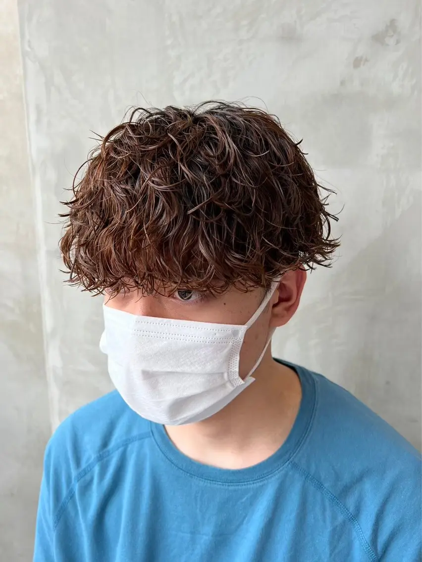 ショート カラー パーマ メンズ ASUKA/メンズ パーマ特化/千歳烏山のヘアスタイル