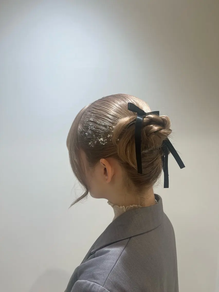 ミディアム ブリーチカラー特化 美容師/𝕐𝕌𝕀のヘアスタイル
